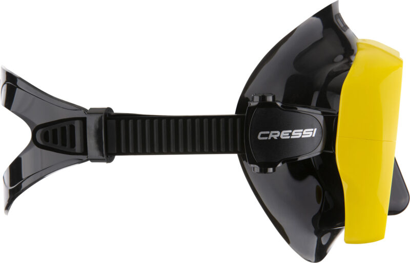 Cressi A1 MASK BLACK/YELLOW CLEAR LENS ANTI FOG - Image 3