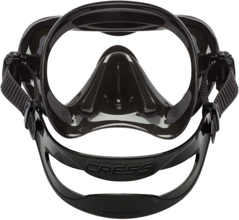 Cressi A1 MASK BLACK/GRAPHITE CLEAR LENS ANTI FOG - Image 3