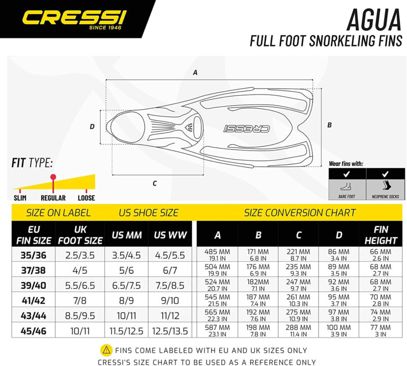 Cressi AGUA FINS BLUE 43/44 (8,5/-9,5) - Image 3