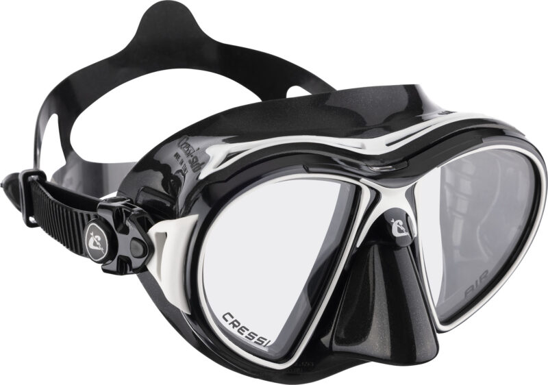 Cressi AIR MASK SIL BLACKL/FRAME BLACK WHITE - Image 3