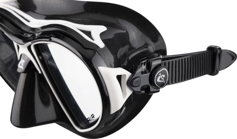 Cressi AIR MASK SIL BLACKL/FRAME BLACK WHITE