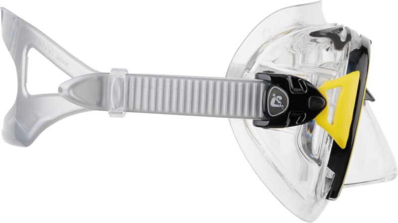 Cressi AIR MASK SIL CRYSTAL/FRAME BLACK YELLOW - Image 4