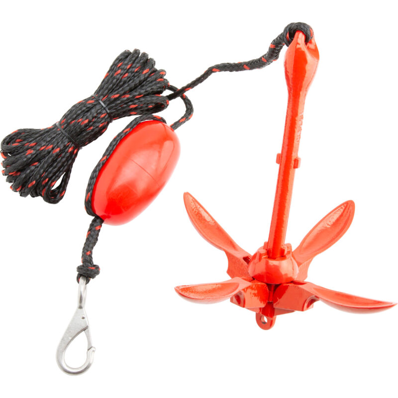Cressi SQUID FOLDABLE ANCHOR SET RED 3.5 LBS