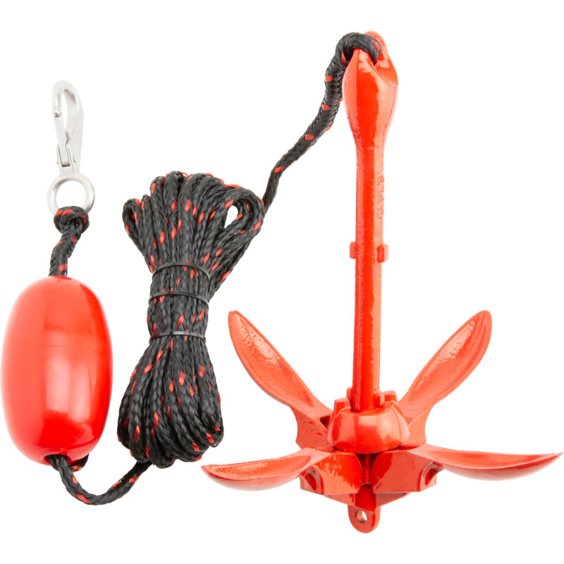 Cressi SQUID FOLDABLE ANCHOR SET RED 3.5 LBS - Image 4