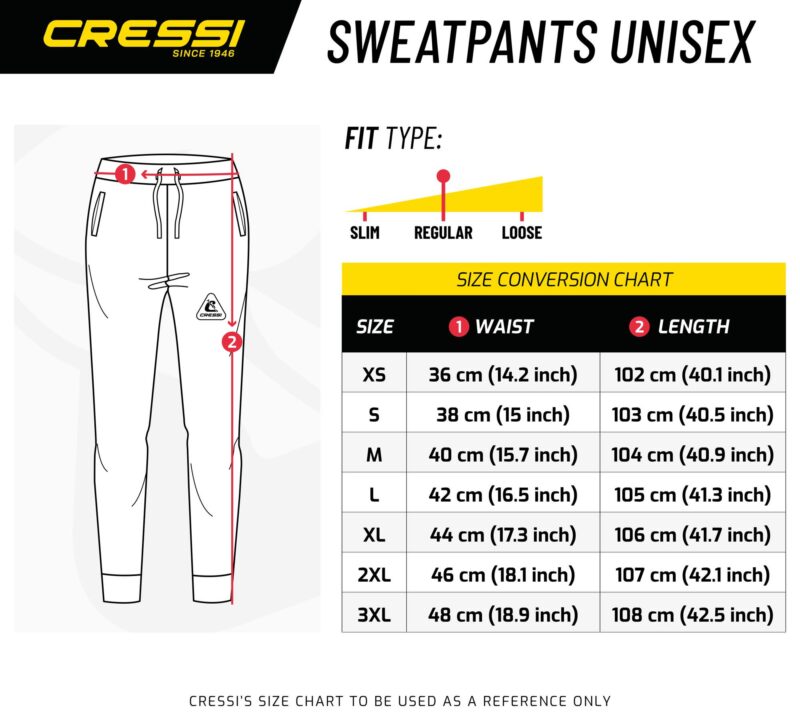 Cressi CRESSI SWEATPANTS UNISEX BLACK/YELLOW XL - Image 5
