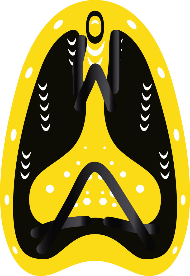 Cressi AQUA ENERGY PRO SWIM PADDLES BLACK/YELLOW