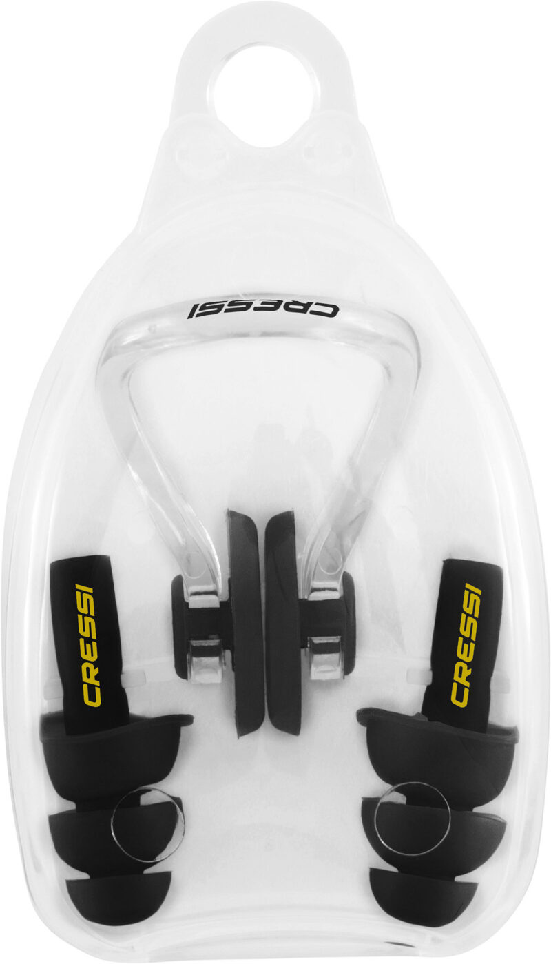 Cressi AQUA KIT EAR PLUGS + NOSE CLIP BLACK - Image 3