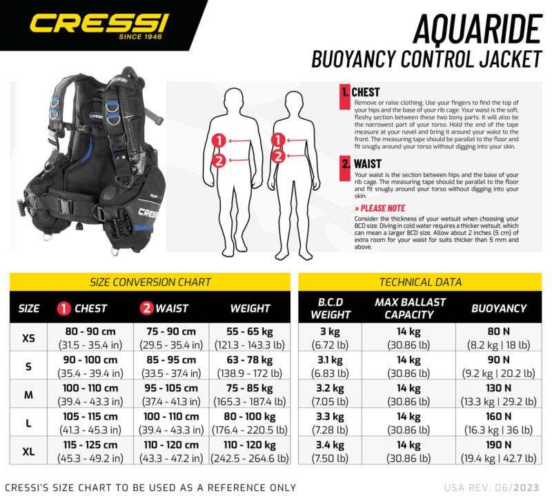Cressi AQUARIDE BCD BLUE XS - Image 11