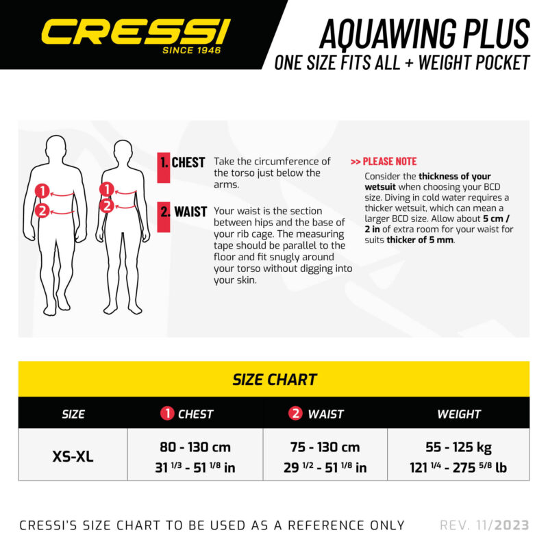 Cressi AQUAWING PLUS BCD XS/XL BLACK - Image 7