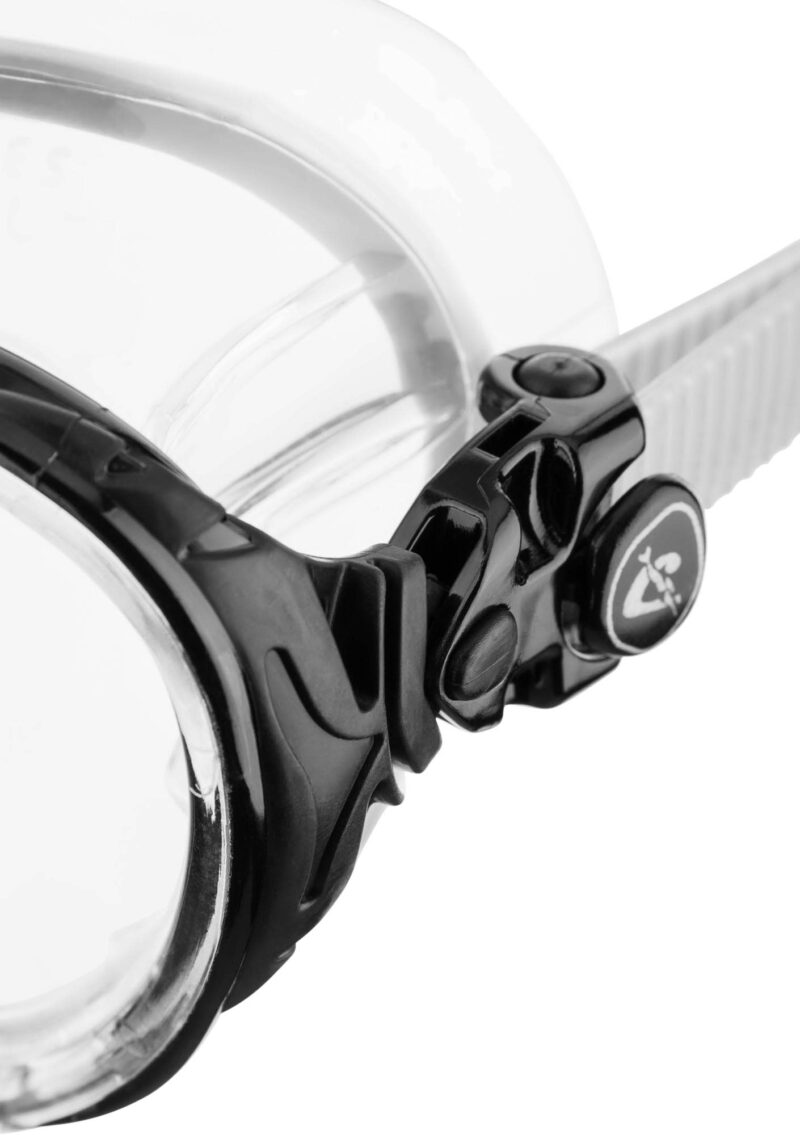 Cressi BIG EYES EVOLUTION MASK SIL CRYSTAL/FRAME BLACK - Image 3