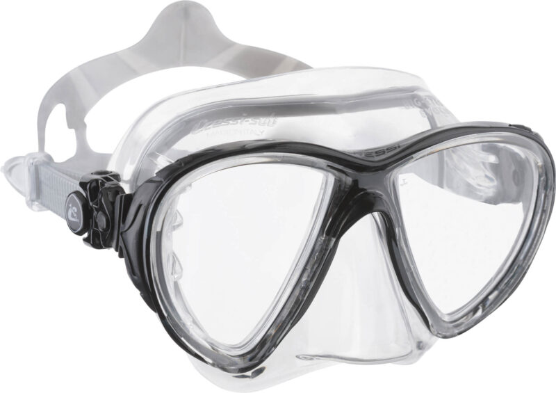 Cressi BIG EYES EVOLUTION MASK SIL CRYSTAL/FRAME BLACK - Image 5