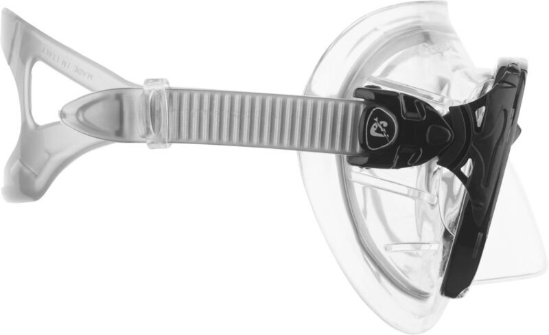 Cressi BIG EYES EVOLUTION MASK SIL CRYSTAL/FRAME BLACK - Image 4