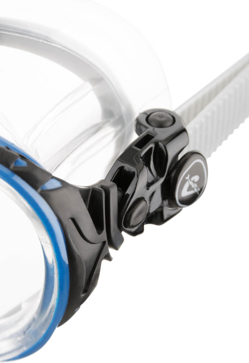 Cressi BIG EYES EVOLUTION MASK SIL CRYSTAL/FRAME BLUE BLACK - Image 2