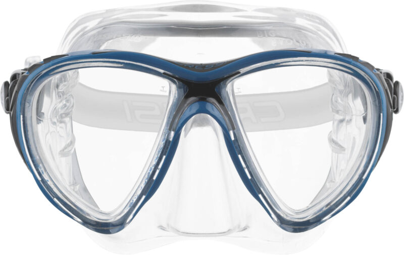 Cressi BIG EYES EVOLUTION MASK SIL CRYSTAL/FRAME BLUE BLACK - Image 3