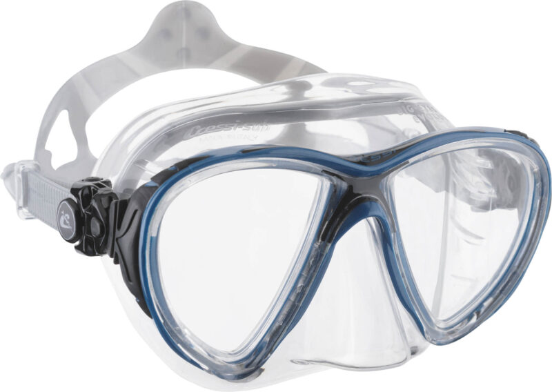 Cressi BIG EYES EVOLUTION MASK SIL CRYSTAL/FRAME BLUE BLACK - Image 5