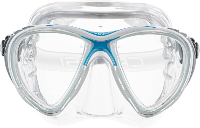 Cressi BIG EYES EVOLUTION MASK SIL CRYSTAL/FRAME BLUE - Image 5