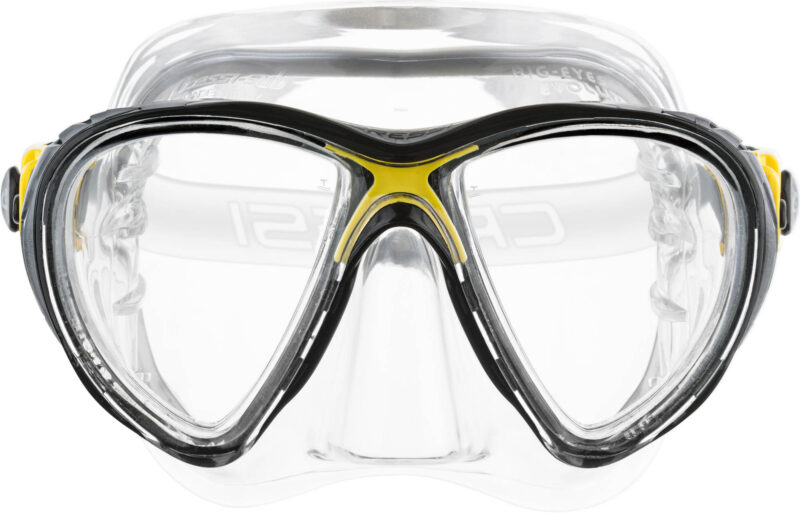 Cressi BIG EYES EVOLUTION MASK SIL CRYSTAL/FRAME YELLOW - Image 5
