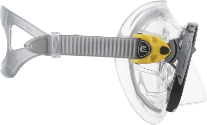 Cressi BIG EYES EVOLUTION MASK SIL CRYSTAL/FRAME YELLOW - Image 4