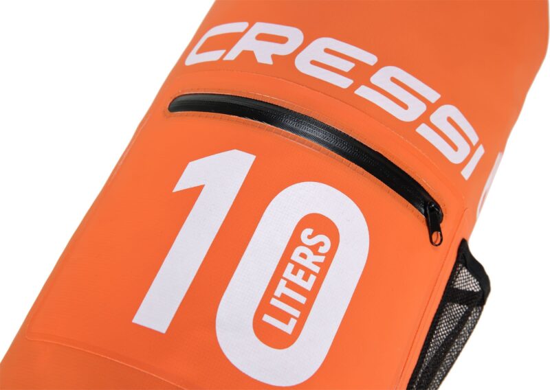 Cressi DRY BAG ORANGE WITH ZIP 10 lt - Image 2