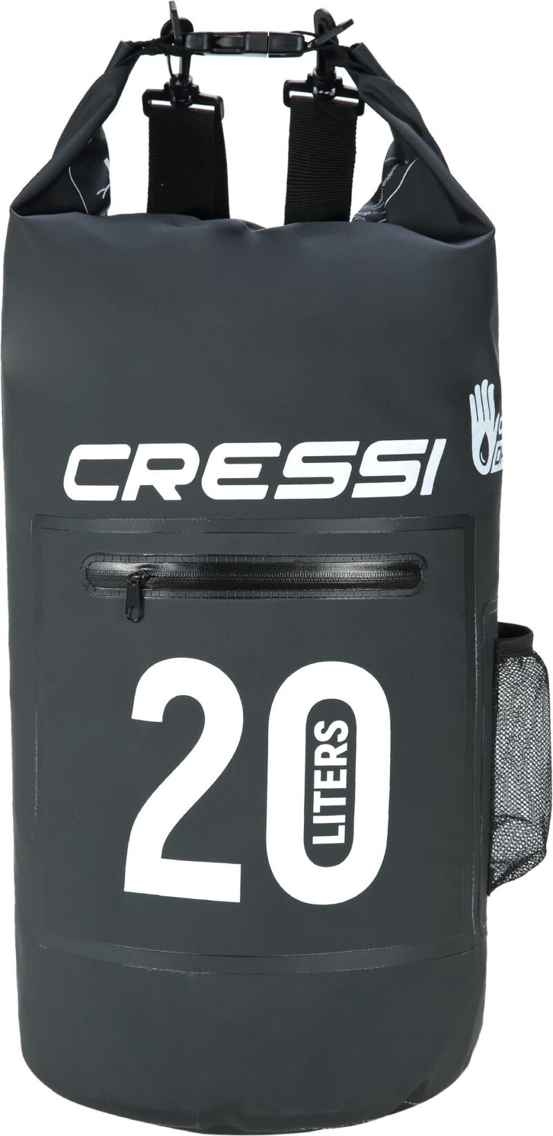 Cressi DRY BAG BLACK WITH ZIP 20 lt - Image 2