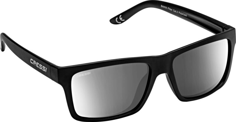 Cressi BAHIA FLOATING SUNGLASSES  BLACK/SILVER MIRRORED LENSES - Image 2