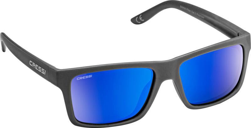 Cressi BAHIA FLOATING SUNGLASSES  CHARCOAL/BLUE MIRRORED LENSES - Image 2