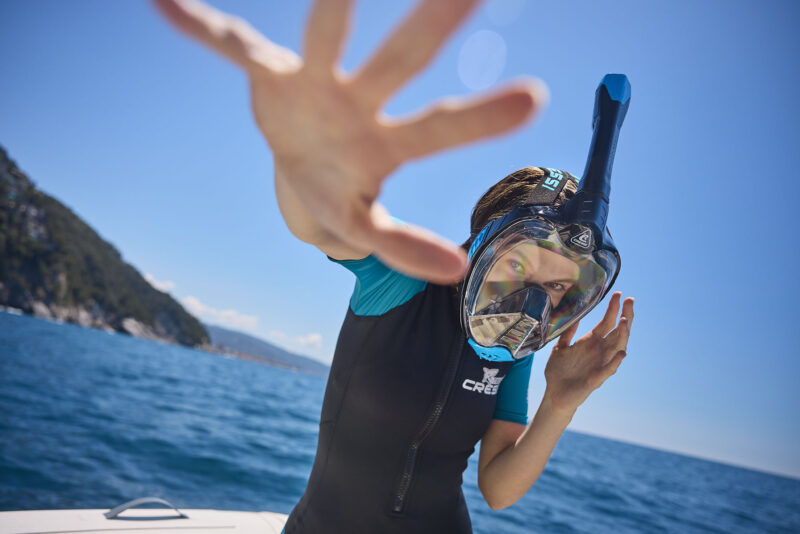 Cressi BALI FULL FACE MASK BLACK/BLUE L/XL - Image 4