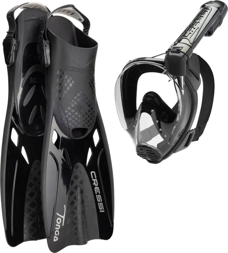 Cressi BARON + TONGA COMBO BLACK/BLACK/BLACK S/M