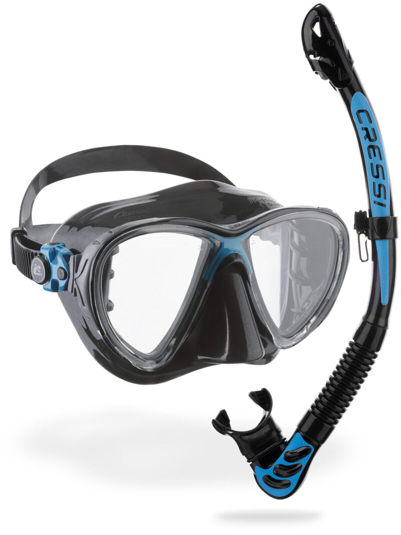 Cressi BIG EYES EVOLUTION+ALPHA UD COMBO BLACK/BLUE - Image 2