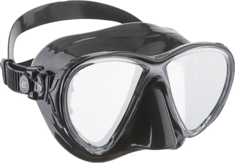Cressi BIG EYES EVOLUTION MASK BLACK/BLACK SPECTRA MIR. LENSES SILV - Image 2