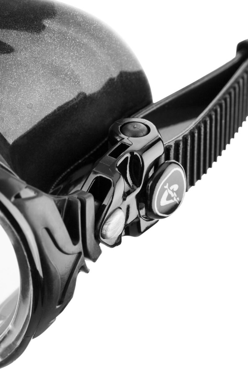 Cressi BIG EYES EVOLUTION MASK BLACK/BLACK SPECTRA MIR. LENSES SILV - Image 3
