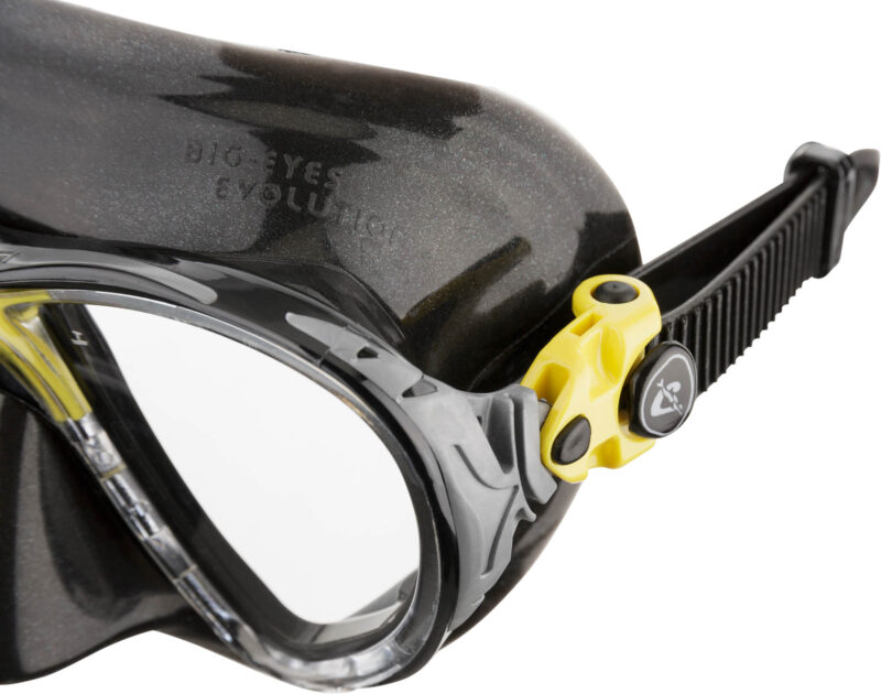 Cressi BIG EYES EVOLUTION MASK SIL DARK YELLOW - Image 4