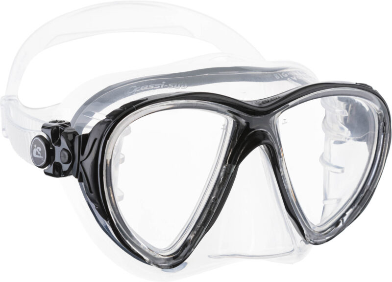 Cressi BIG EYES EVOLUTION MASK SIL CLEAR/FRAME BLACK - Image 7