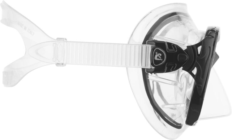 Cressi BIG EYES EVOLUTION MASK SIL CLEAR/FRAME BLACK - Image 8