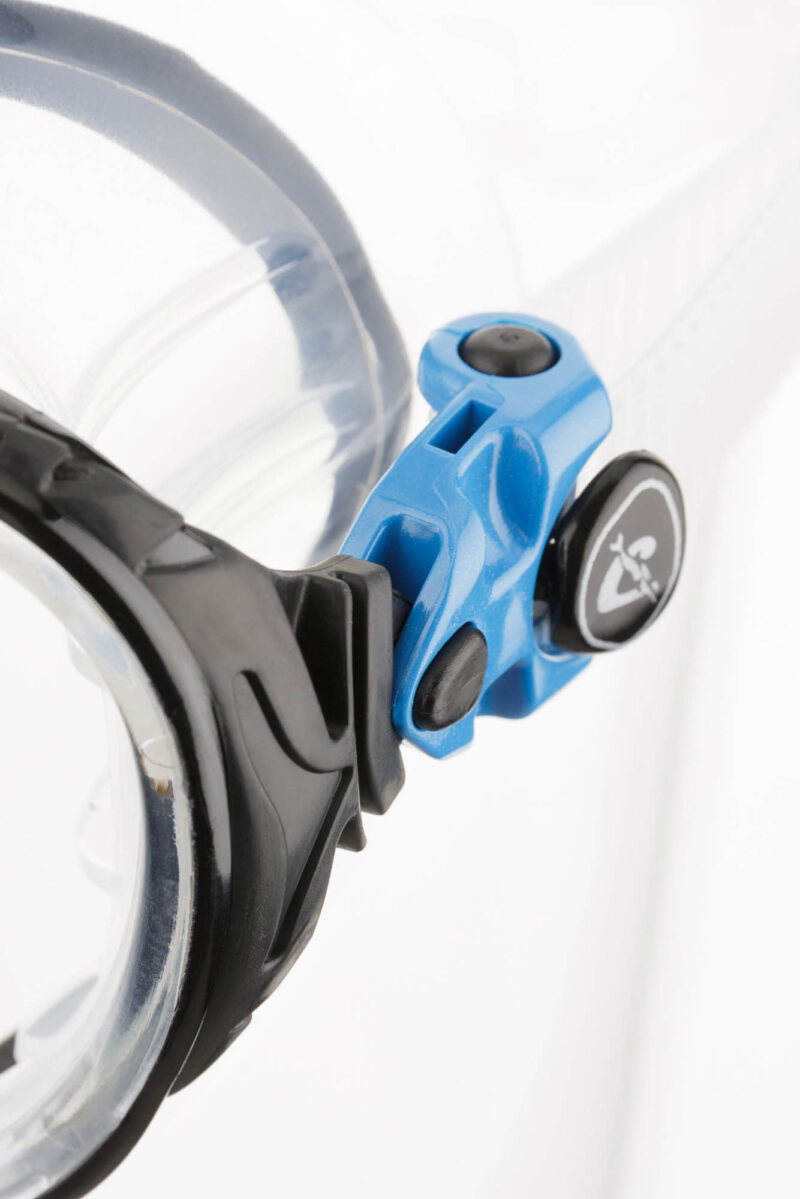 Cressi BIG EYES EVOLUTION MASK SIL CLEAR/FRAME BLUE BLACK - Image 8