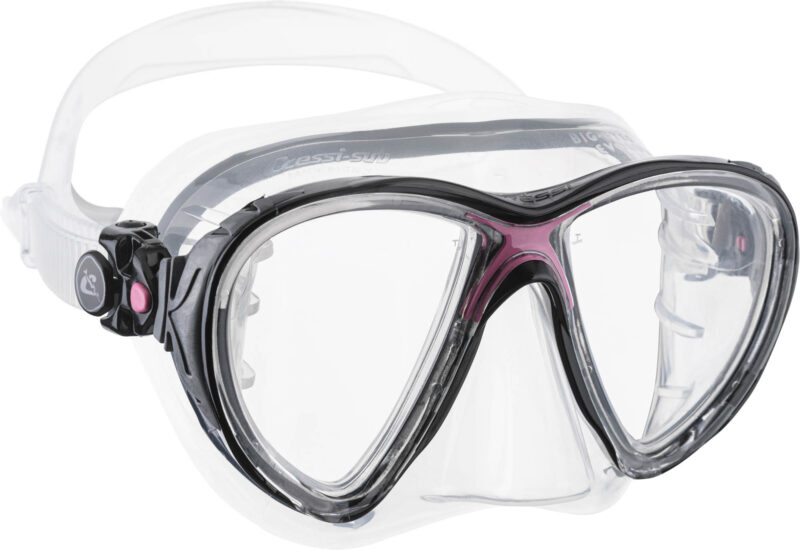 Cressi BIG EYES EVOLUTION MASK SIL CLEAR/FRAME PINK