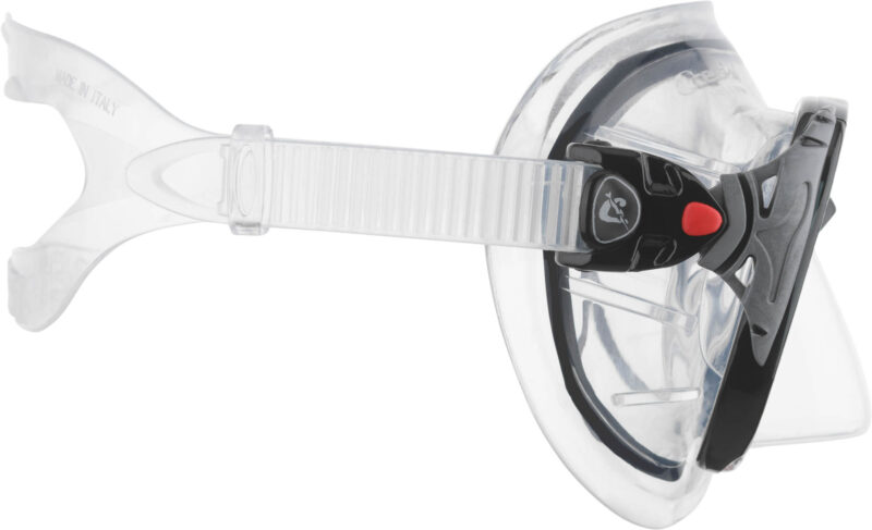 Cressi BIG EYES EVOLUTION MASK SIL CLEAR/FRAME RED - Image 9