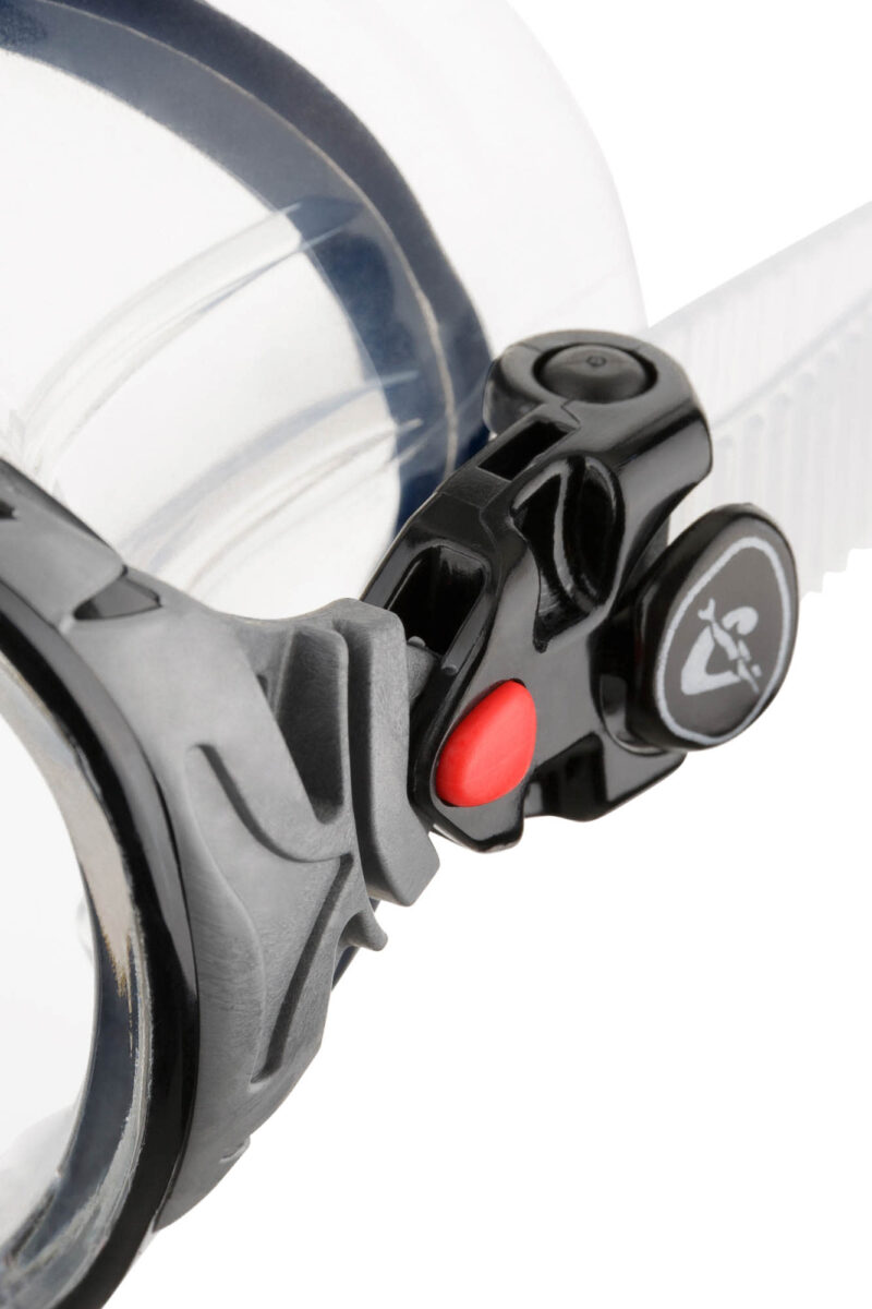 Cressi BIG EYES EVOLUTION MASK SIL CLEAR/FRAME RED - Image 6