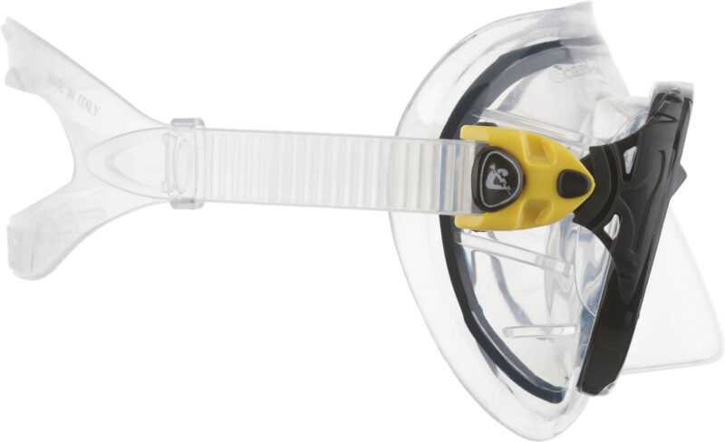 Cressi BIG EYES EVOLUTION MASK SIL CLEAR/FRAME YELLOW - Image 4