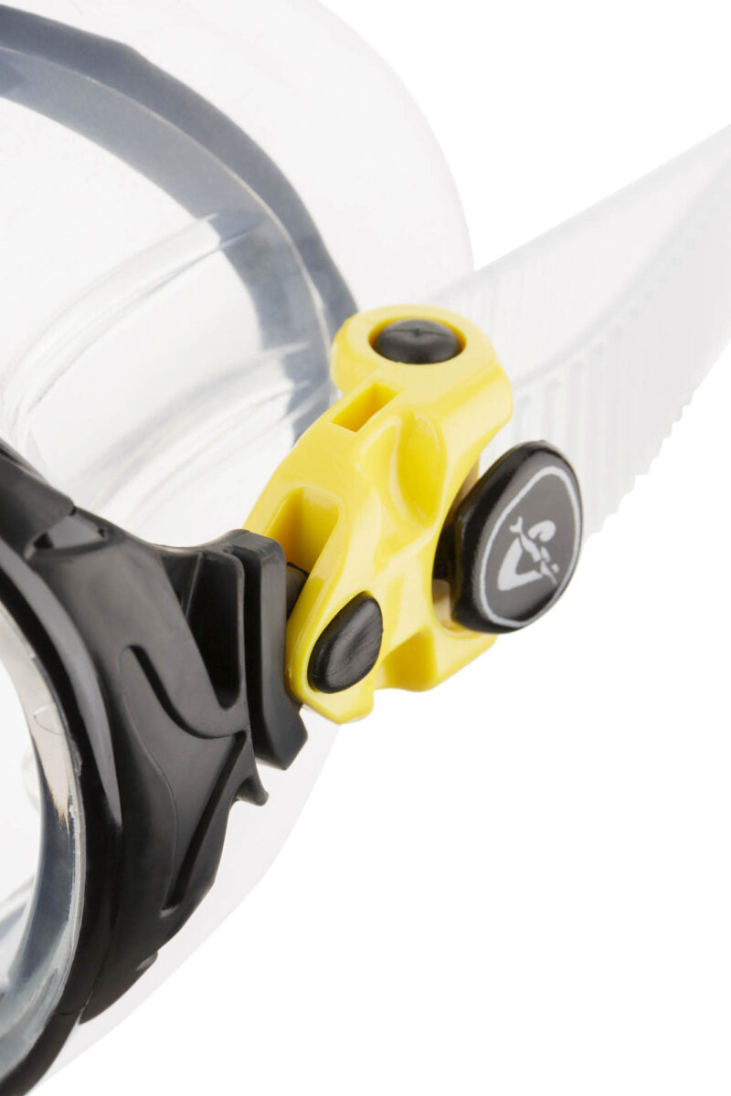 Cressi BIG EYES EVOLUTION MASK SIL CLEAR/FRAME YELLOW - Image 2