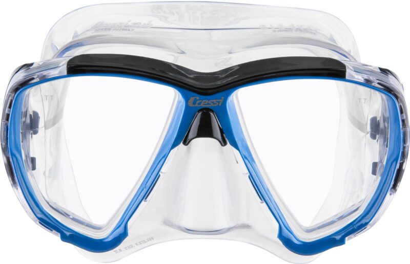 Cressi BIG EYES MASK SIL CLEAR/FRAME AZURE