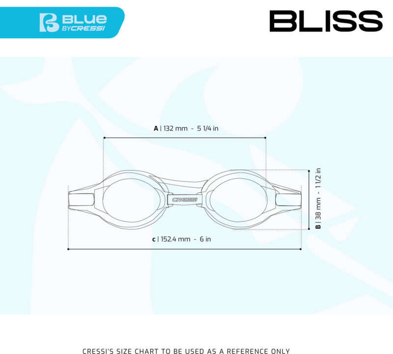 Cressi BLISS SWIM GOGGLES WHITE/AQUA GREEN - Image 4