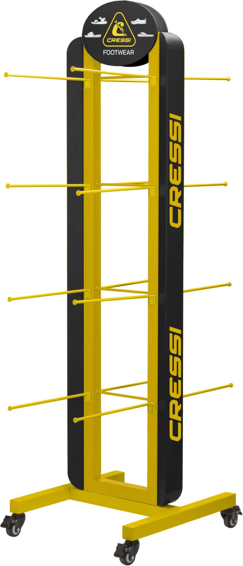 Cressi Adult Footwear Display with Wheels