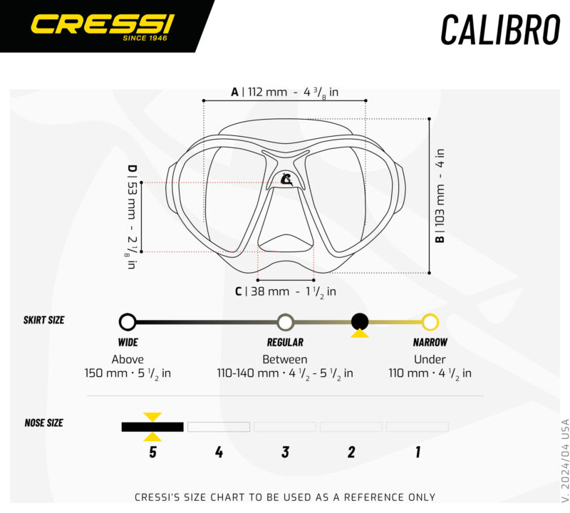 Cressi CALIBRO MASK SIL BLACK/FRAME BLACK - Image 7