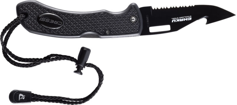Cressi CHAKU KNIFE w/BLACK ELECTRO-PLATING BLACK - Image 5