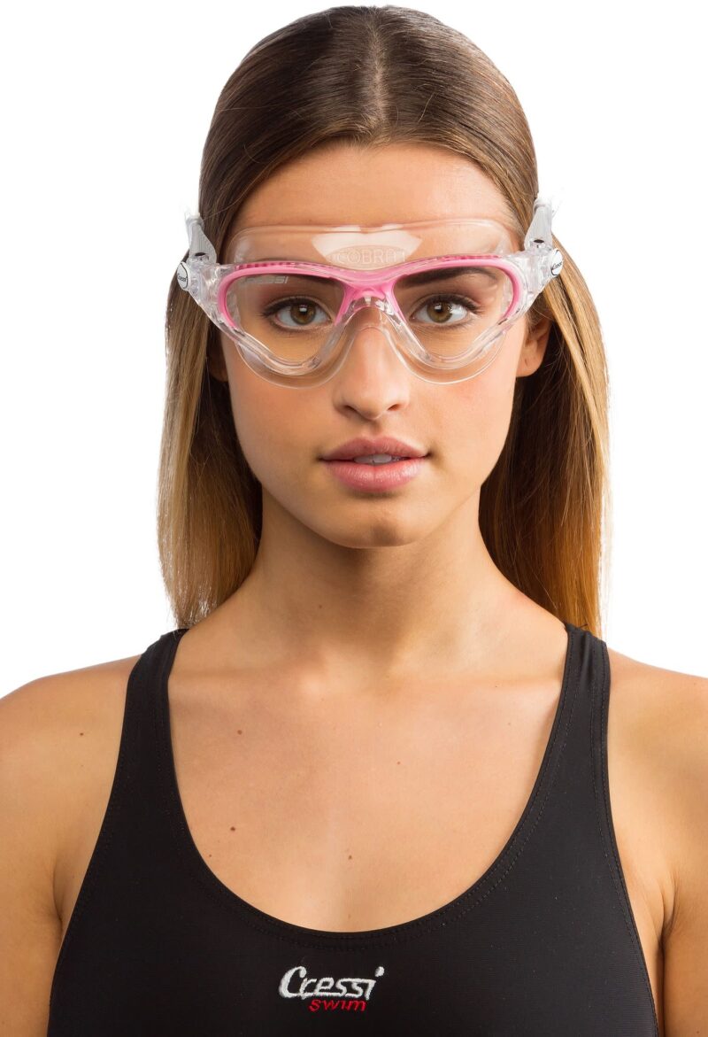 Cressi COBRA GOGGLES CLEAR/FRAME CLEAR PINK - Image 4