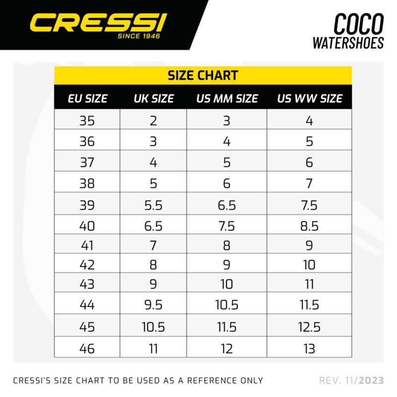 Cressi COCO SHOES BLACK/YELLOW 44