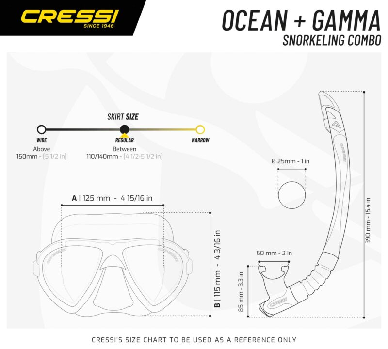 Cressi OCEAN + GAMMA COMBO BLACK - Image 2