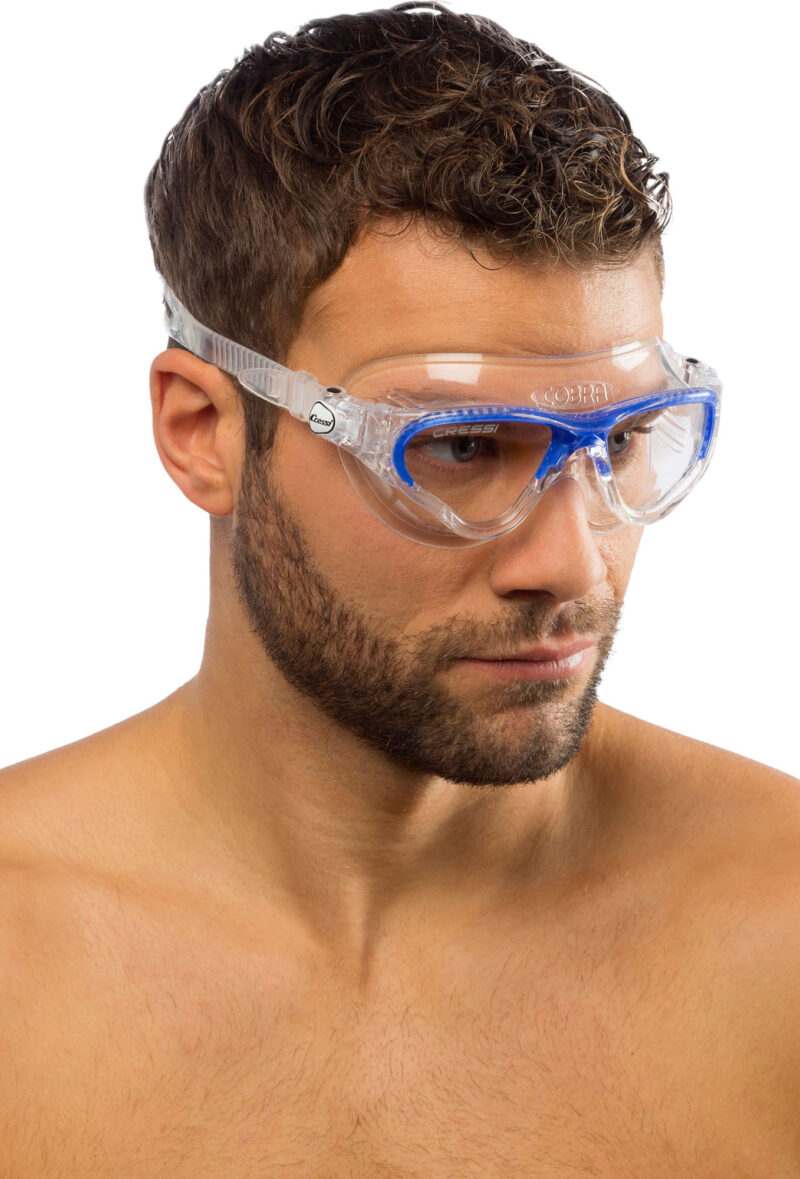 Cressi COBRA GOGGLES CLEAR/FRAME CLEAR BLUE - Image 4