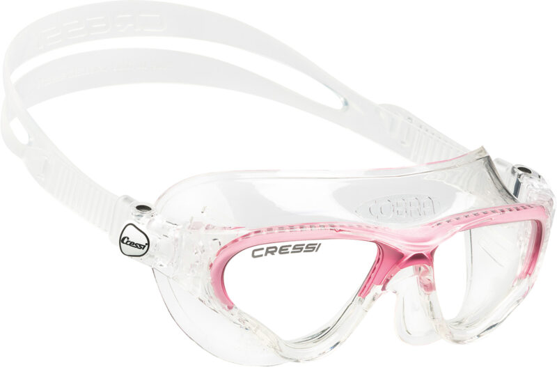 Cressi COBRA GOGGLES CLEAR/FRAME CLEAR PINK